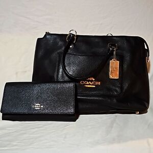 Coach Leather Satchel and Wallet